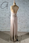 marc le bihan two-piece embellished maxi dress 21221 BEIGE